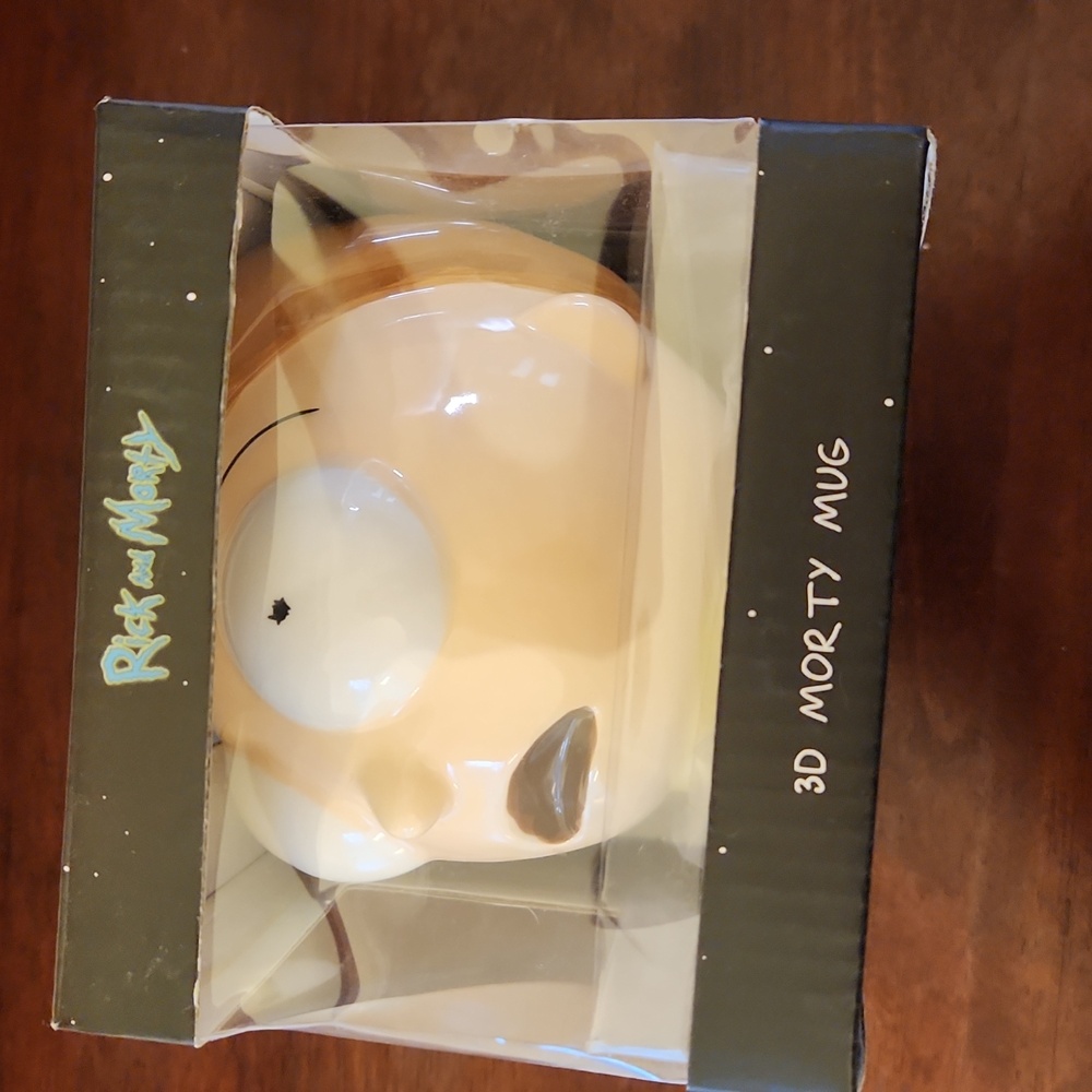 Rick and Morty 3D Morty-face sculpted ceramic mug In Box - Picture 3 of 11